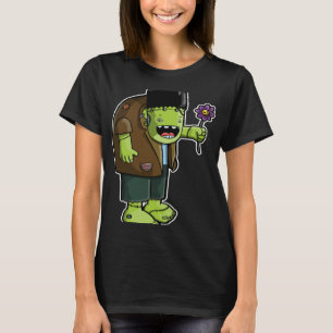 Illustrated Frankenstein Original Character Graphi T-Shirt