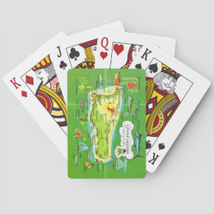 Illustrated Grand Cayman Map Playing Cards