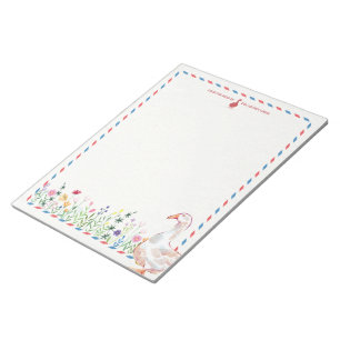 Illustrated Grumpy Goose Letterhead Notepad