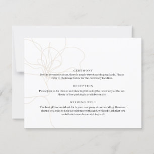 Illustrated hand drawn flower details card