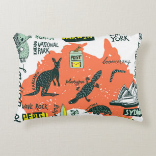 Illustrated hand-drawn typography poster with the decorative cushion