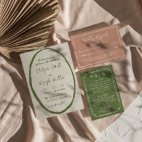 Illustrated Hand Drawn Written Unique Wedding