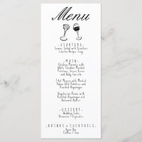 Illustrated Hand Written Drawn Quirky Wedding