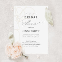 Illustrated handdrawn flower bridal shower