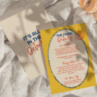 Illustrated Handwritten Quirky Fun Wedding Details