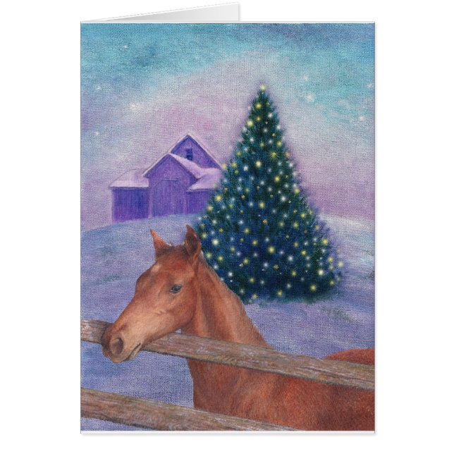 Illustrated Horse Winter Nocturne (Front)