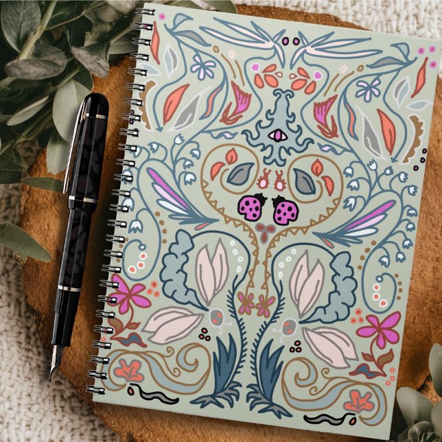 Illustrated Ladybugs and Leaves Notebook (Creator Uploaded)