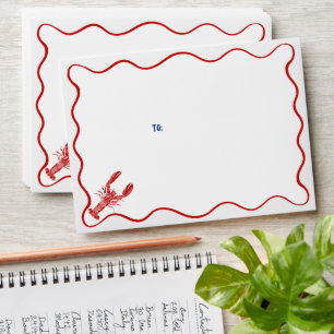 Illustrated Lobster Graphic Envelope