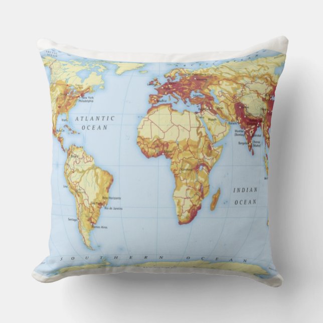 Illustrated Map 3 Cushion (Front)