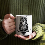 Illustrated Owl Mug<br><div class="desc">A simple & classic illustrated owl mug,  featuring an owl on the right and left side of the mug.</div>