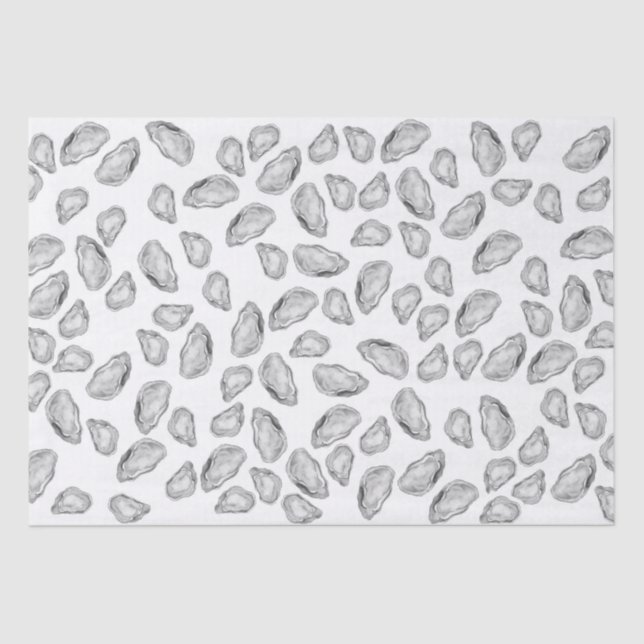 Illustrated Oyster Tissue Paper (Front)