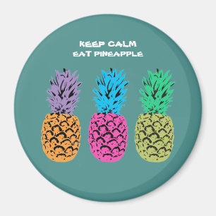 Illustrated Pineapple design Magnet