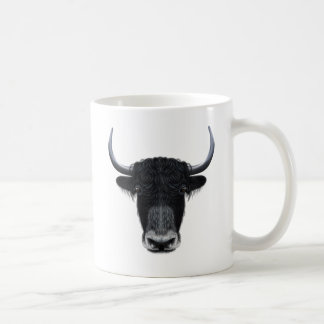 Illustrated portrait of Domestic yak. Coffee Mug