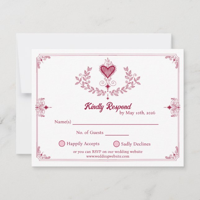 Illustrated RSVP Card (Front)
