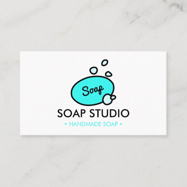 Illustrated soap business card (Front)