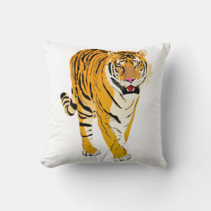 Illustrated Tiger Cushion
