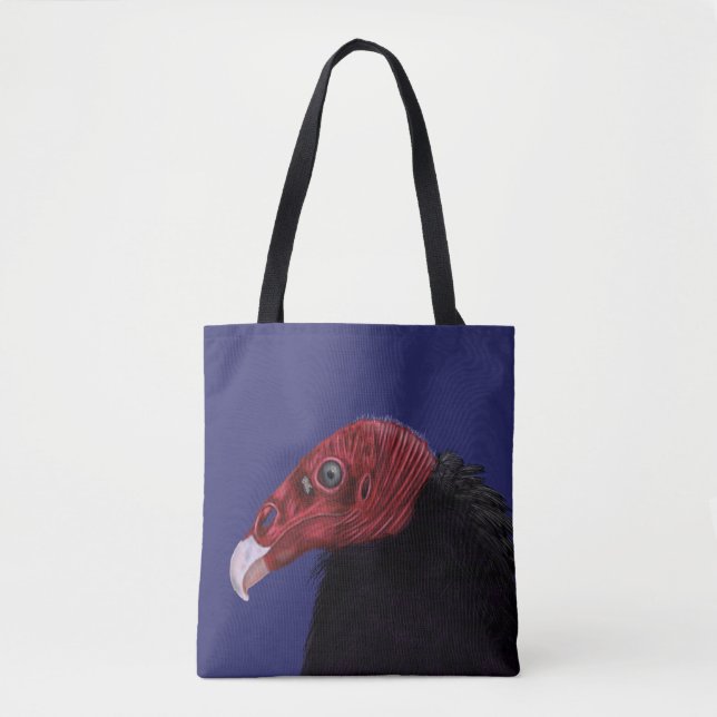 Illustrated Turkey Vulture  Tote Bag (Front)