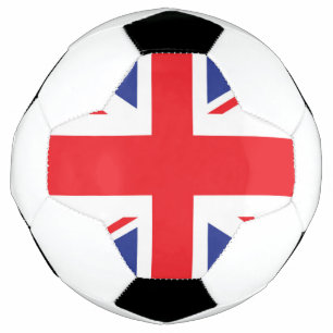 Illustrated version of the british flag soccer ball