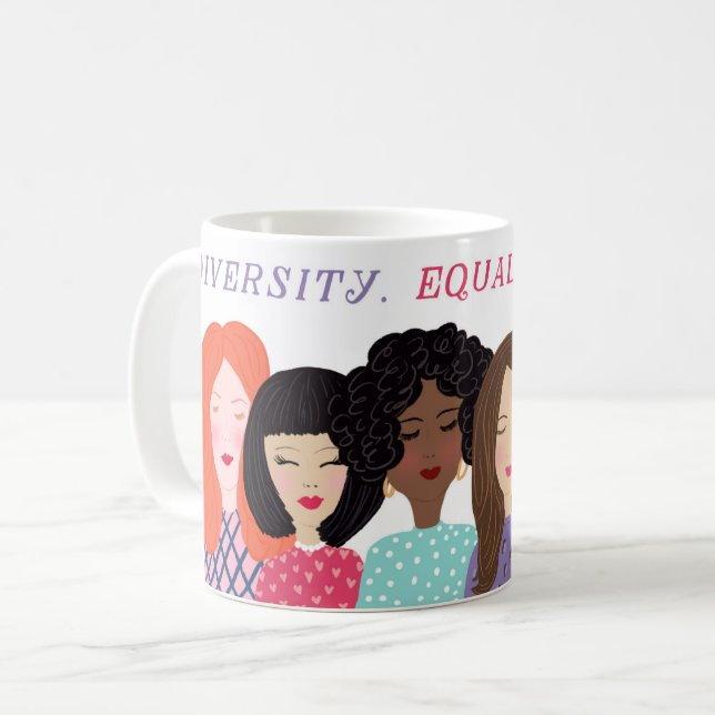Illustrated Women of the World Mug (Front Left)