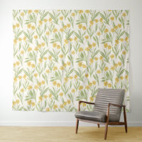 Illustrated Yellow Wild Cone Flower Pattern