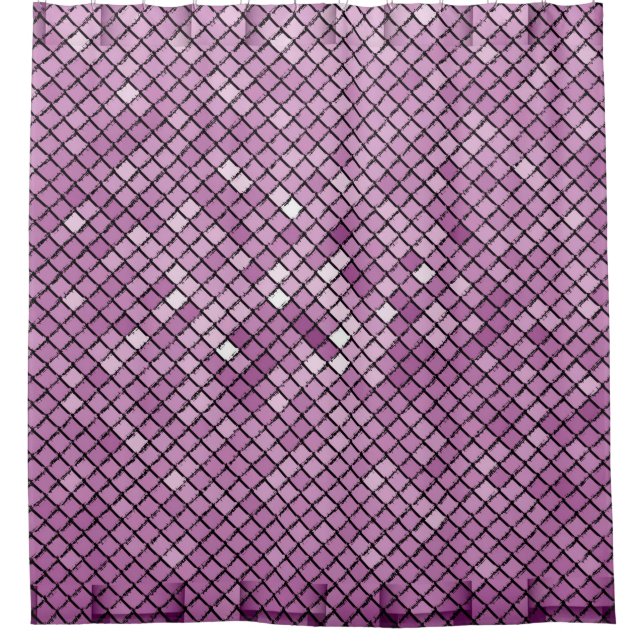 Illustration background carbon with a frame of dif shower curtain (Front)