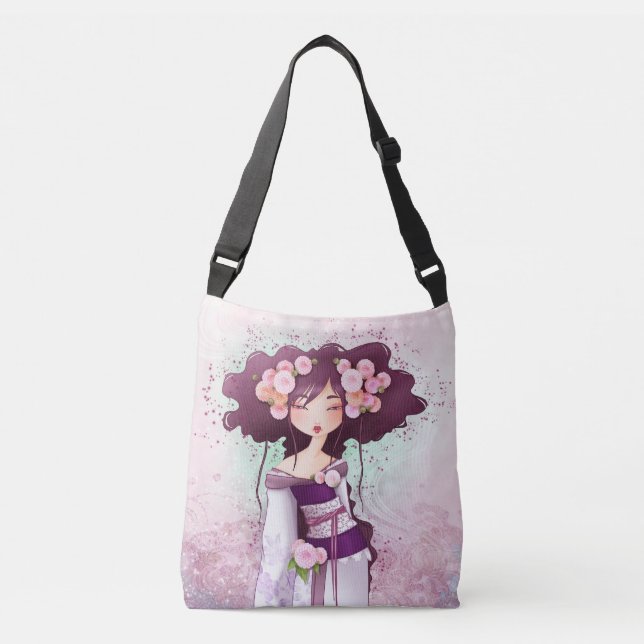 illustration bag geisha dahlia (Front)