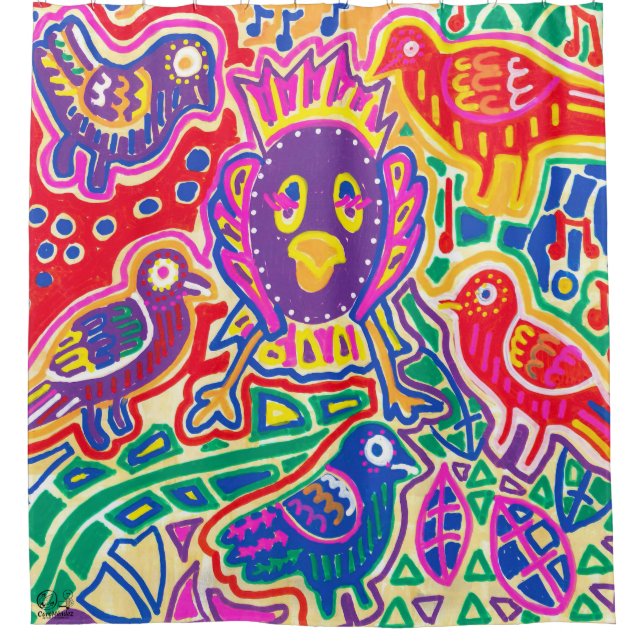 Illustration by Mola1 Shower Curtain (Front)