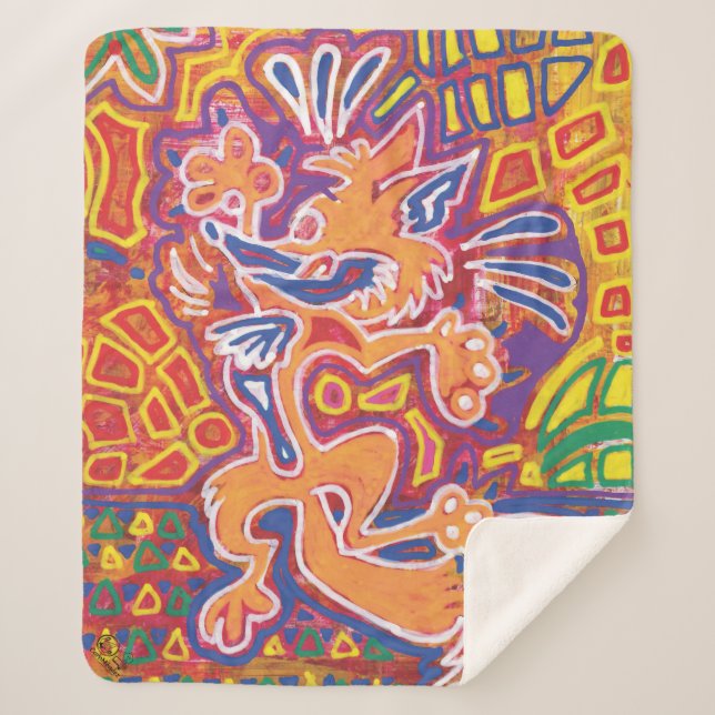 Illustration by Mola2 Sherpa Blanket (Front)