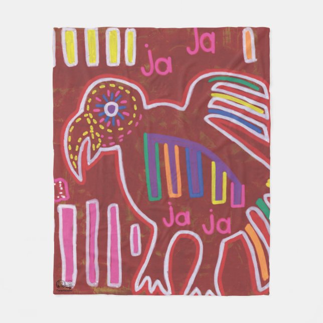 Illustration by Mola4 Fleece Blanket (Front)