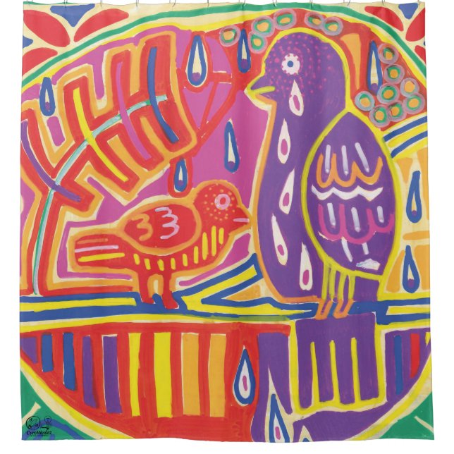 Illustration by Mola5 Shower Curtain (Front)