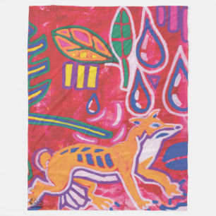 Illustration by Mola6 Fleece Blanket