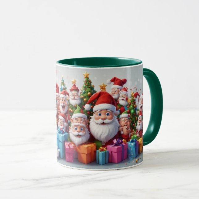Illustration Cartoon Christmas Theme Mug (Front Right)