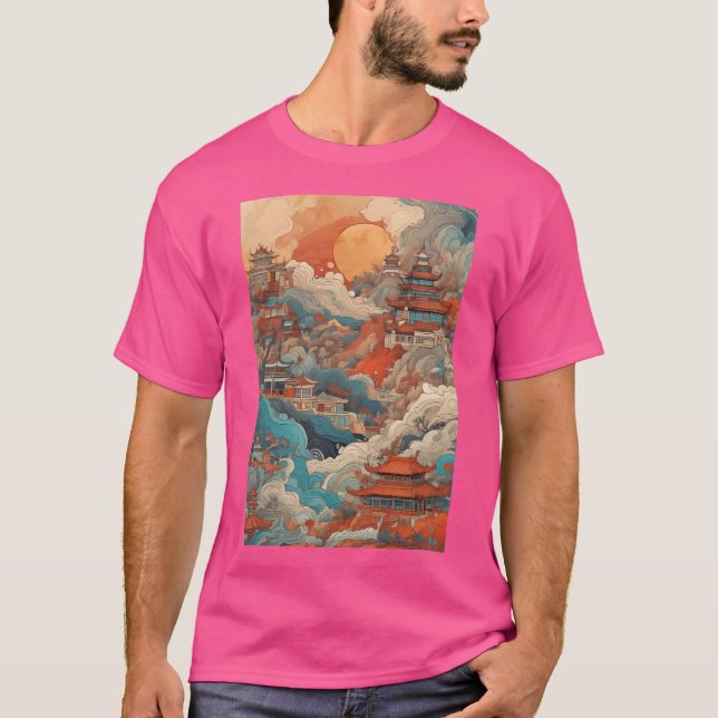 Illustration China Travel T-Shirt (Front)