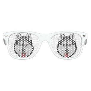 Illustration dogs face Siberian Husky Kids Sunglasses