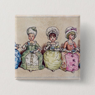 Illustration for 'St. Valentines Day', 1914 15 Cm Square Badge