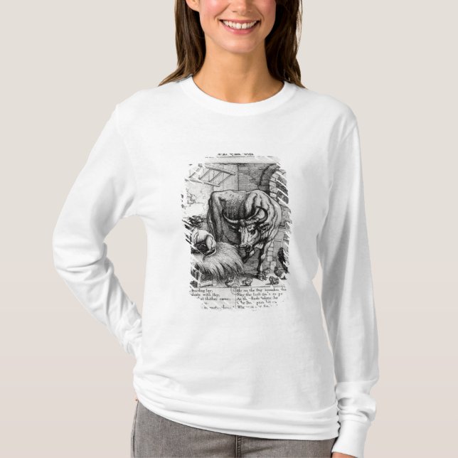 Illustration for 'The Dog and the Ox' T-Shirt (Front)