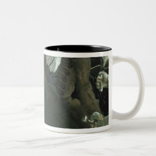 Illustration for The Nose by Nikolai Gogol Two-Tone Coffee Mug