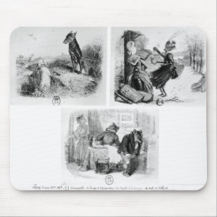Illustration for 'The Wolf and the Lambb' Mouse Pad