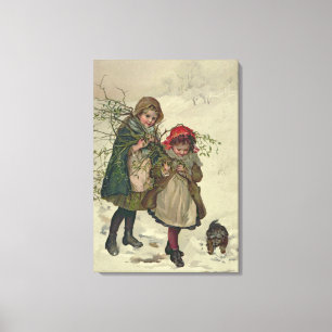 Illustration from Christmas Tree Fairy, pub. 1886 Canvas Print