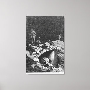 Illustration from 'From the Earth to the Moon' Canvas Print