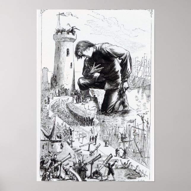 Illustration from 'Gulliver's Travels' Poster (Front)