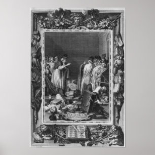 Illustration from 'Le Lutrin' by Nicolas Poster