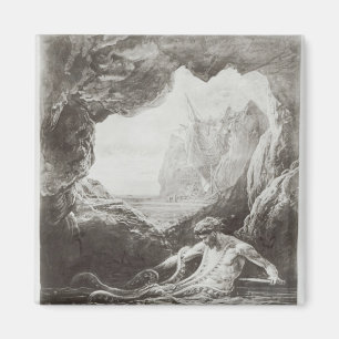 Illustration from 'Les Travailleurs de la Mer' Magnet