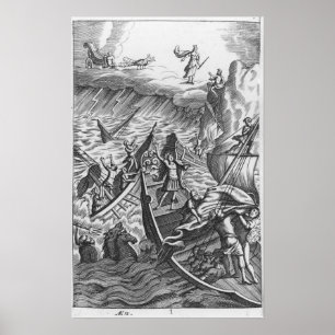Illustration from 'The Aeneid' by Virgil Poster