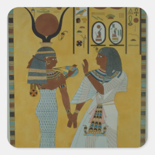 Illustration from the Tombs of the valley Square Sticker