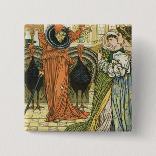 Illustration from The Yellow Dwarf, first edition 15 Cm Square Badge