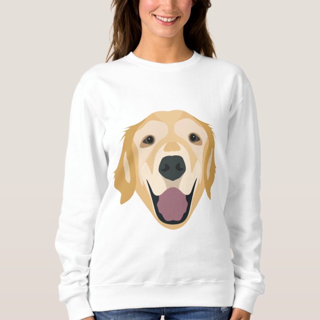 Illustration Golden Retriever Sweatshirt (Front)