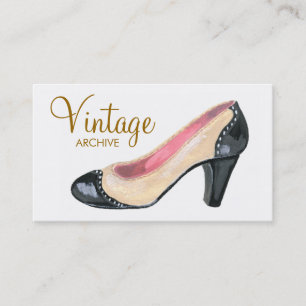 Illustration High Heel Pump Business Cards