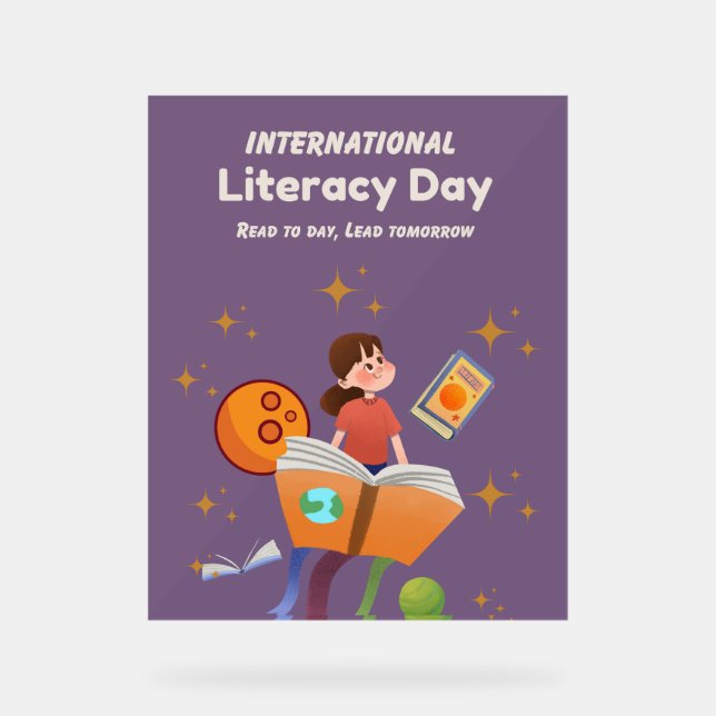 Illustration International Literacy Day Poster (Front)