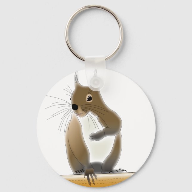 ILLUSTRATION KEY HOLDER FOR SQUIRREL RING (Front)